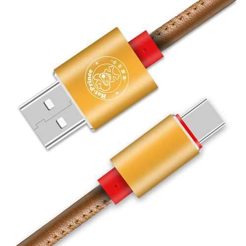 Hat Prince 2A Type C PU Charging Data Cable for Samsung S8 Xiaomi mi5 mi6