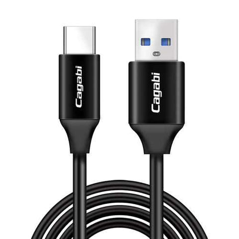 CAGABI T2 TPE 480Mbps 5V 2.4A USB Type-C Charging Sync Data Cable For Samsung Xiaomi Huawei