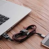 Baseus X-type Light Type C 3A Fast Charging USB C Data Cable 1m/3.33ft for Huawei P20 Xiaomi Mi8