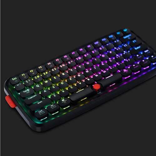 AJazz Zero bluetooth Wired Blue Switch RGB Mechanical Gaming Keyboard for Laptop Tablet Desktop PC