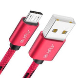 RAXFLY Nylon Braided Micro USB Fast Charging Data Cable 0.5M For Xiaomi Redmi Note 5 6 Pro S7 S6