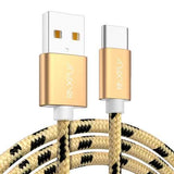 RAXFLY Nylon Braided Type C Fast Charging Data Cable 1.2M For Onplus 6 5T Xiaomi Mi8 Mi6 Mix 2s S9+