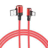 Bakeey Dual 90 Degree Type C Fast Charging Data Cable 1M For Oneplus 5t Xiaomi 6 Mi A1 S9