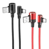 Bakeey Dual 90 Degree Type C Fast Charging Data Cable 1M For Oneplus 5t Xiaomi 6 Mi A1 S9