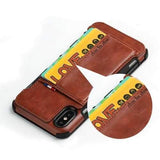 PU Leather Multi-card Slot Protective Case for iPhone X & 6/6Plus & 7/7Plus & 8/8Plus