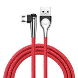 Baseus 2.4A Double-insertion Reversible Micro USB With LED Light Fast Charging Data Cable 1M