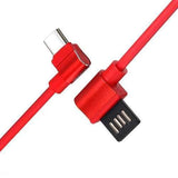 1.2M USB Type-C Data Cable Right-angle Design Fast Charging Cable For Samsung S8 Xiaomi Huawei