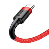 Baseus 3A QC3.0 High-density Braided Type C Fast Charging Data Cable 1M For Oneplus 6 5t Xiaomi Mi8