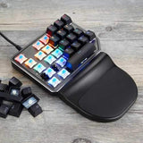Motospeed K27 One Hand Gaming Backlight Keyboard Blue Switch Singlehanded Mini Mechanical Keyboard