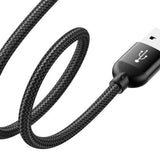 Baseus 2.4A Type C High-density Braided Fast Charging Data Cable 23cm With Micro USB Adapter Buckle