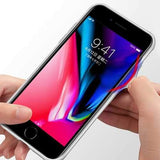 Bakeey Rainbow Scratch Resistant Tempered Glass Back Cover TPU Frame Protective Case For iPhone 8/8 Plus/7/7 Plus/6/6 Plus/6s/6s Plus