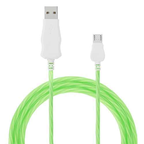 Bakeey 2.4A Flowing Light Micro USB Fast Charging Data Cable 1M For Smart Phone Tablet