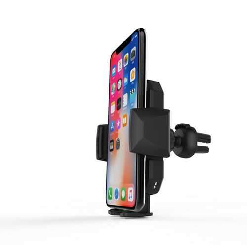 Bakeey Infrared Sensor Automatic Qi Wirelss Car Charger Phone Holer With LED Light For iPhone X S9