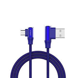 JOWAY LM28 1M USB Type-C 2A 90 Degree Fast Charging Data Cable for Samsung Xiaomi Huawei