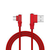 JOWAY LM28 1M USB Type-C 2A 90 Degree Fast Charging Data Cable for Samsung Xiaomi Huawei