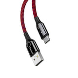 Baseus 18W Intelligent Power Off QC3.0 3A Type C Indicator Fast Charging Data Cable 1M