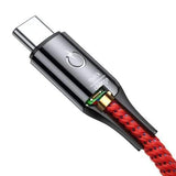 Baseus 18W Intelligent Power Off QC3.0 3A Type C Indicator Fast Charging Data Cable 1M