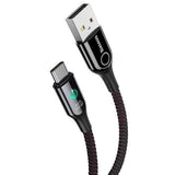 Baseus 18W Intelligent Power Off QC3.0 3A Type C Indicator Fast Charging Data Cable 1M