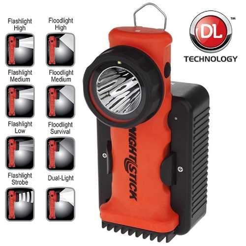 Nightstick Angle Light Rechargeable Red 200 Lumens