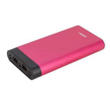InstaCHARGE 16000mAh Dual USB Power Bank Portable Battery Charger - Red (EL-16K)