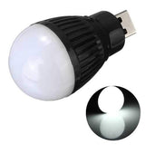 Portable 5W USB LED Ball Desk Reading Light Camp Lamp Bulb For PC Laptop 5V