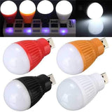 Portable 5W USB LED Ball Desk Reading Light Camp Lamp Bulb For PC Laptop 5V