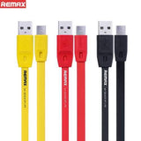 REMAX 2.4A Flat Full Speed Quick Charging Data Cable For Cell Phone