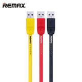 REMAX 2.4A Flat Full Speed Quick Charging Data Cable For Cell Phone