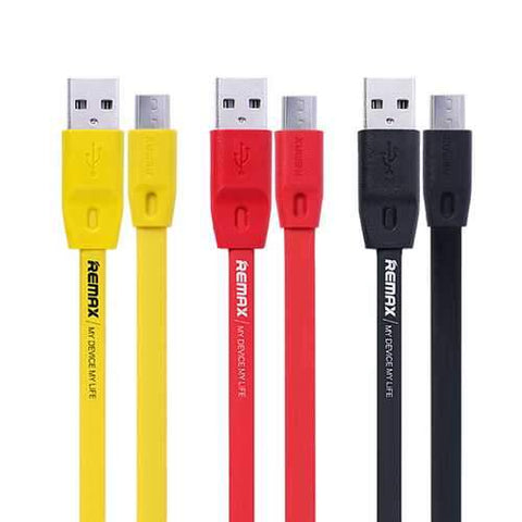 REMAX 2.4A Flat Full Speed Quick Charging Data Cable For Cell Phone