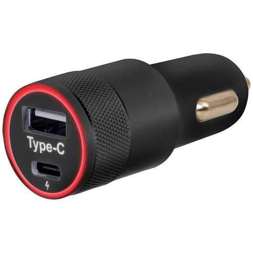 Helix ETHCCHGC Car Charger with USB-A & USB-C Ports
