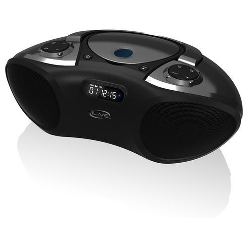 iLive Bluetooth CD Boom Box w/FM Tuner