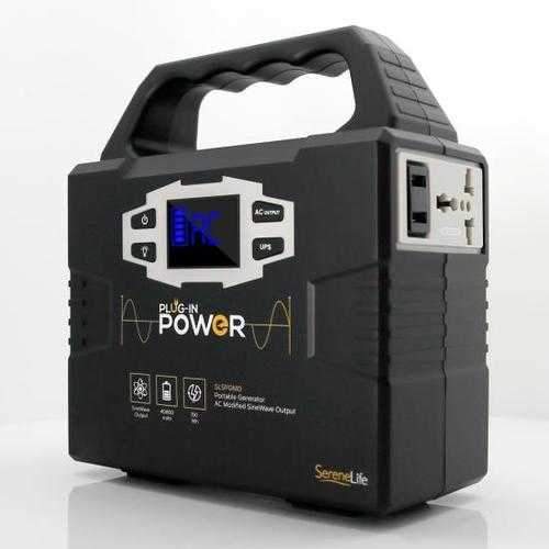 Portable Power Generator - Rechargeable Battery Pack Power Supply, Solar Panel Compatible (40,800mAh Capacity)