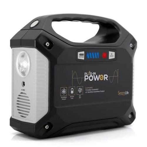 Portable Power Generator - Rechargeable Battery Pack Power Supply, Solar Panel Compatible (42,000mAh Capacity)