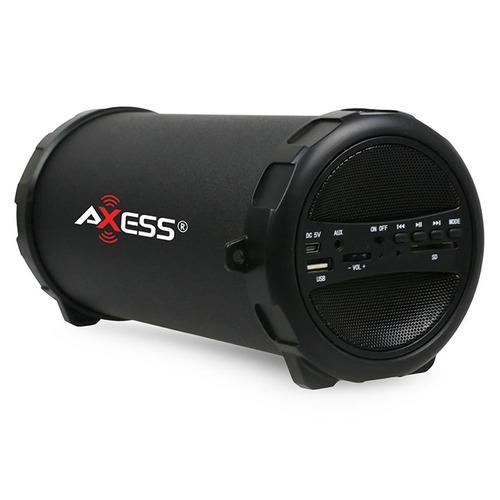Axess Portable Bluetooth IndoorOutdoor Black with Built-In 3 Inch Sub
