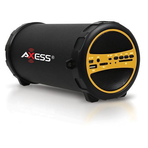 Axess Portable Bluetooth IndoorOutdoor Yellow with BuiltIn 3 Inch Sub