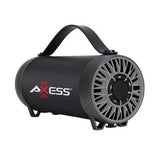 AXESS Portable Bluetooth Speaker Built-In Usb Support Fm Radio Line-In Function Rechargeable Battery